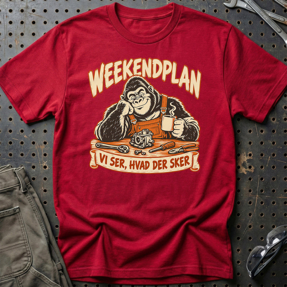 
Produktbillede af Weekendplan – Vi ser, hvad der sker T-Shirt