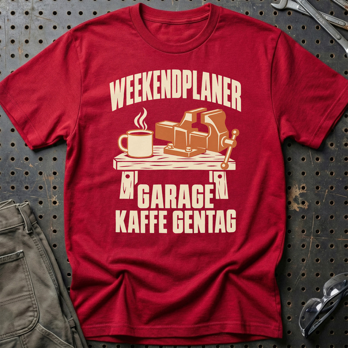 
Produktbillede af Weekendplaner garage kaffe gentag T-Shirt