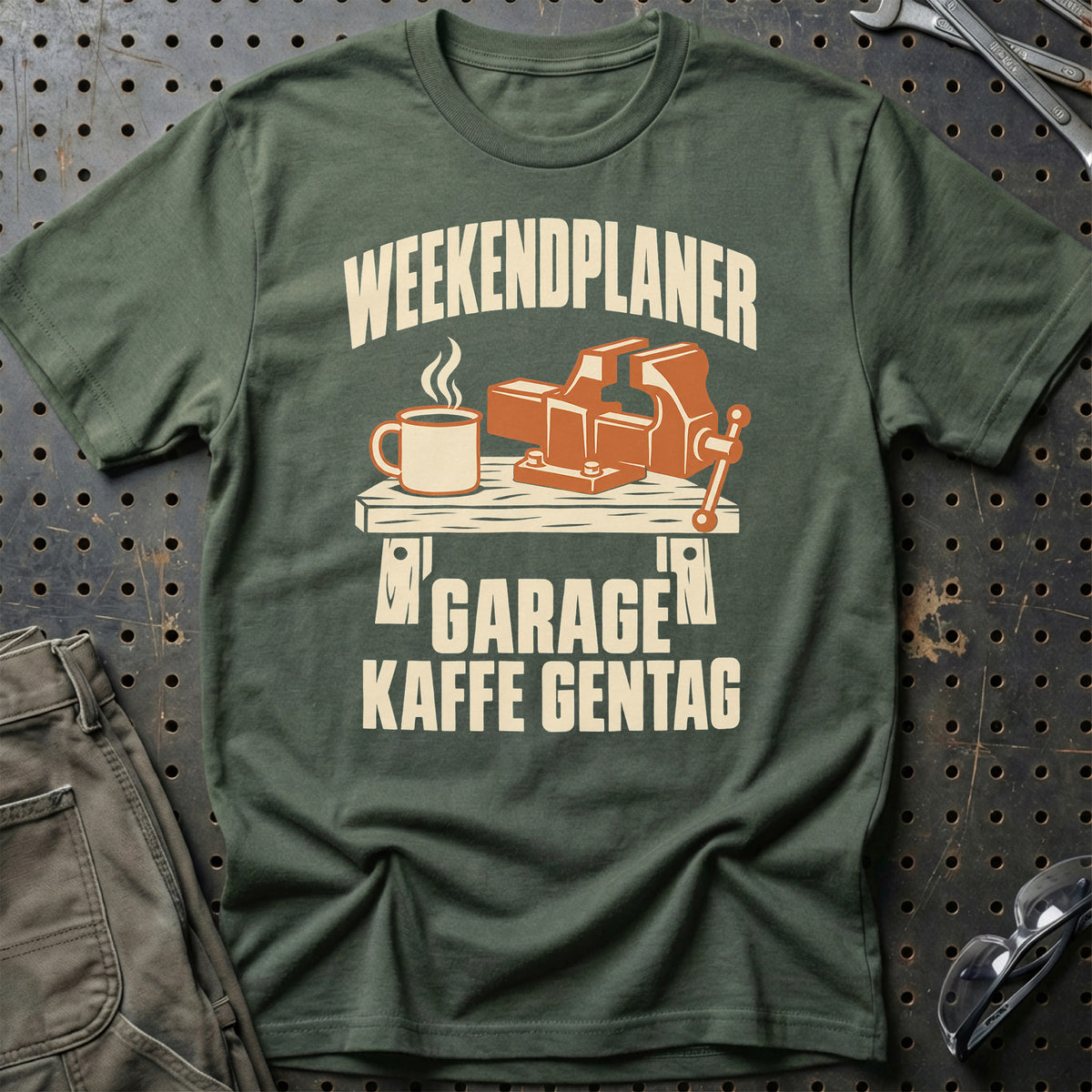 
Produktbillede af Weekendplaner garage kaffe gentag T-Shirt