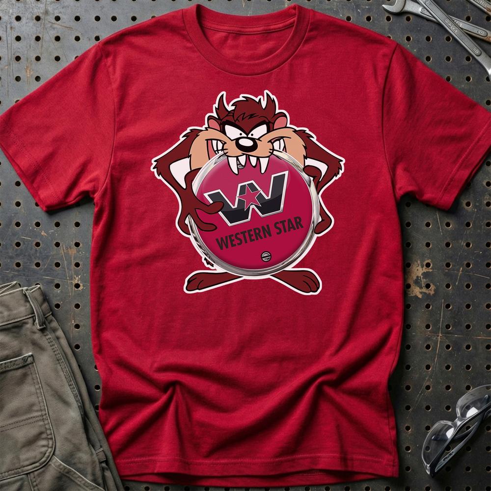 Wester Star TAZ T-Shirt-Beklædning-Western Star-Rød-S-Garage Culture Shop- garage - man cave - merchandise