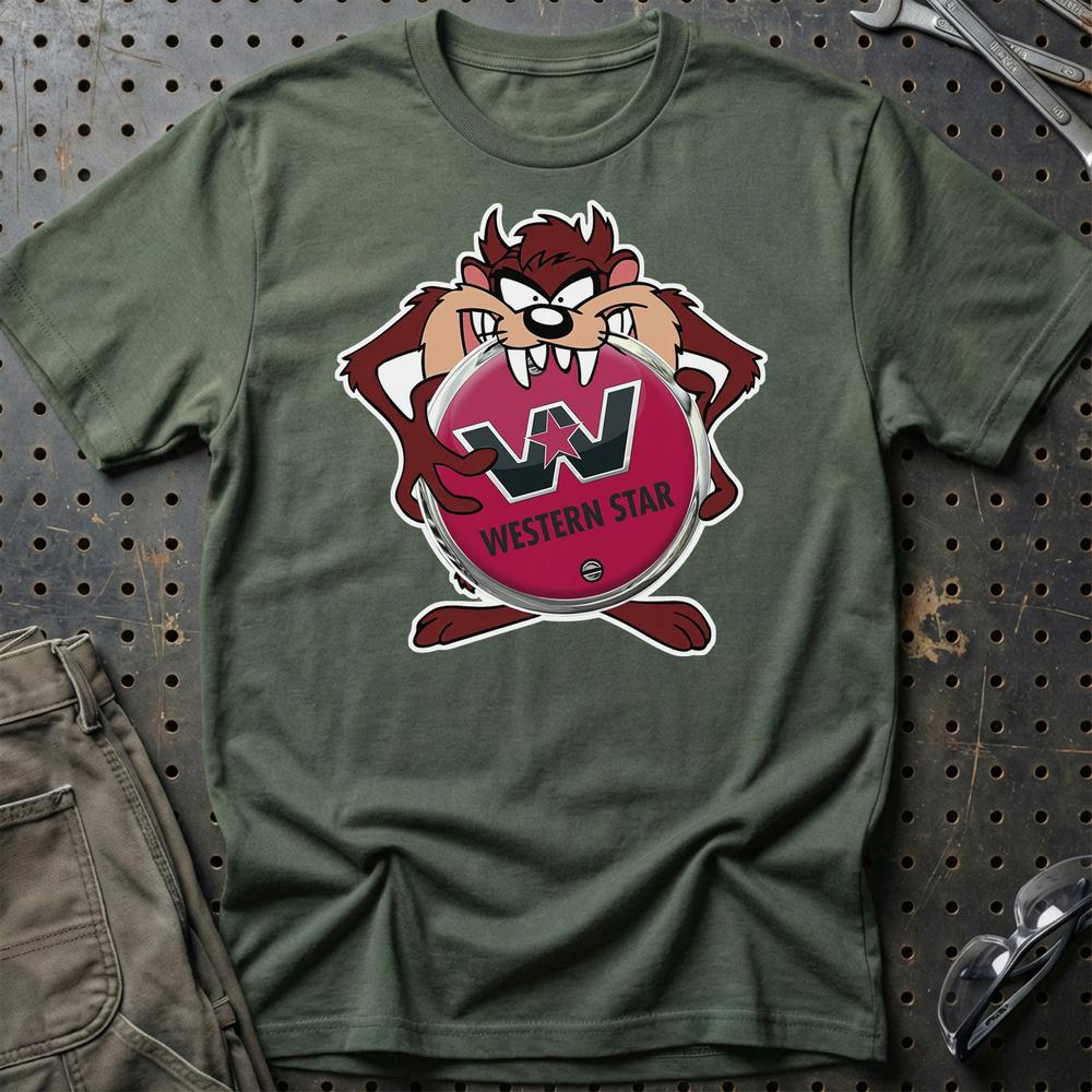 Wester Star TAZ T-Shirt-Beklædning-Western Star-Grøn Militær-S-Garage Culture Shop- garage - man cave - merchandise