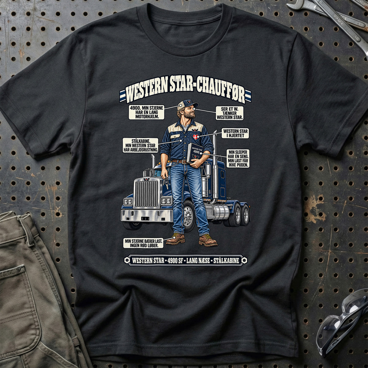 
Western Star-Chauffør T-Shirt – Sort