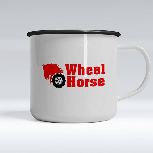 Wheel Horse Emaljekrus-Krus-Wheel Horse-Garage Culture Shop- garage - man cave - merchandise