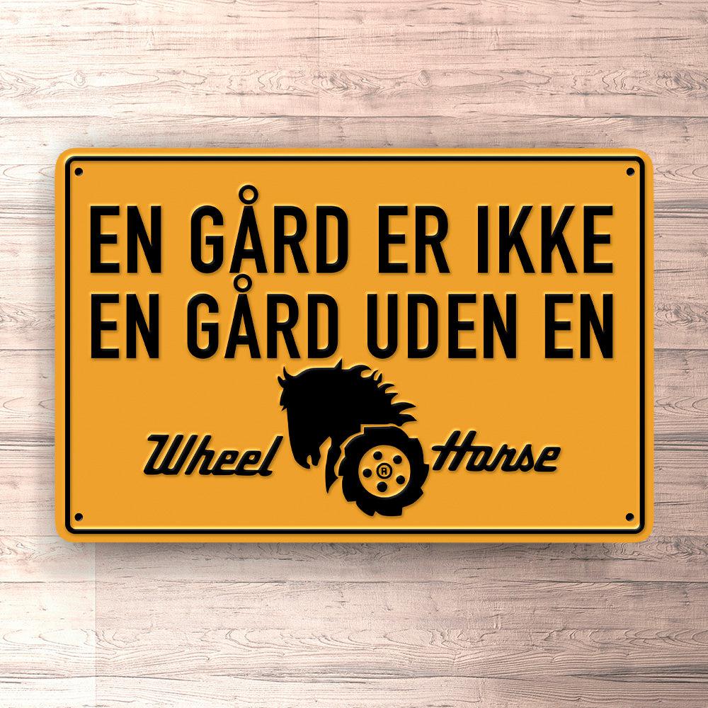 Wheel Horse En Gård Er Ikke En Gård Uden En Wheel Horse Skilte, Musemåtte, Dørmåtte-Skilte-Wheel Horse-Garage Culture Shop- garage - man cave - merchandise