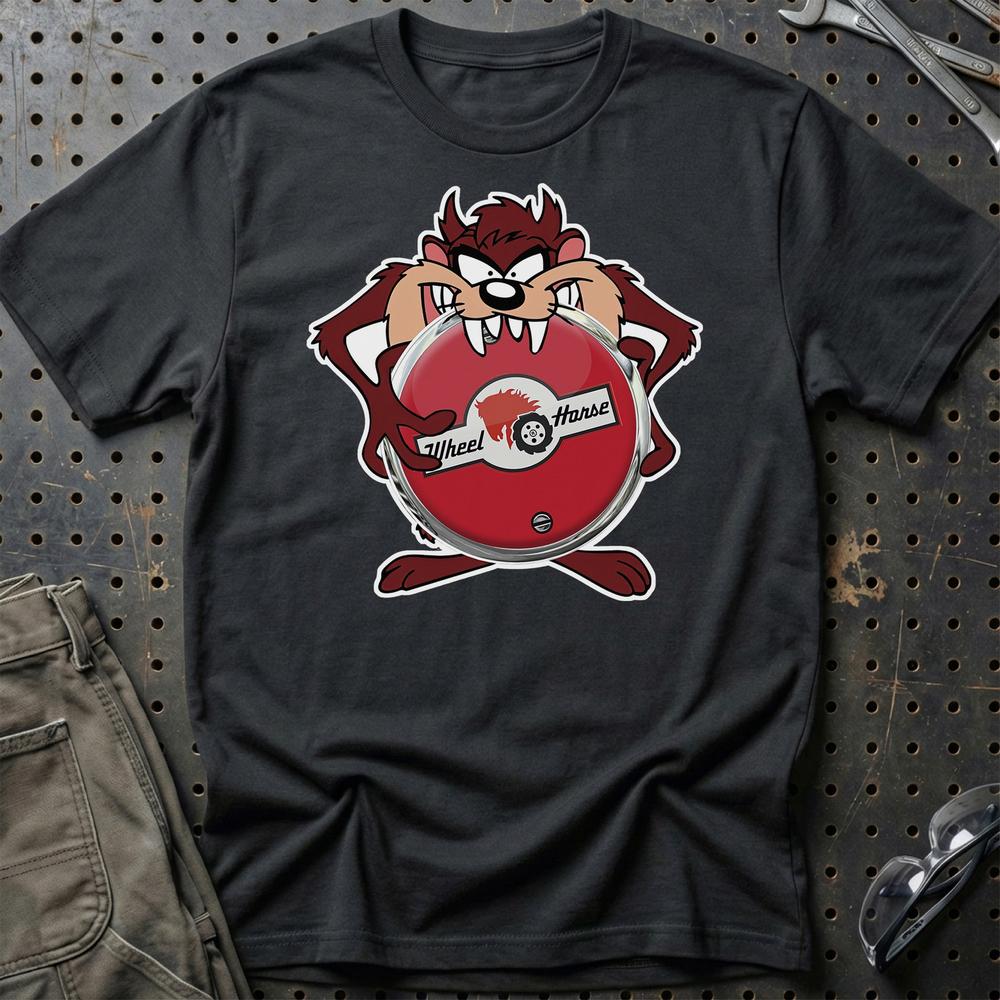Wheel Horse TAZ T-Shirt-Beklædning-Wheel Horse-Sort-S-Garage Culture Shop- garage - man cave - merchandise