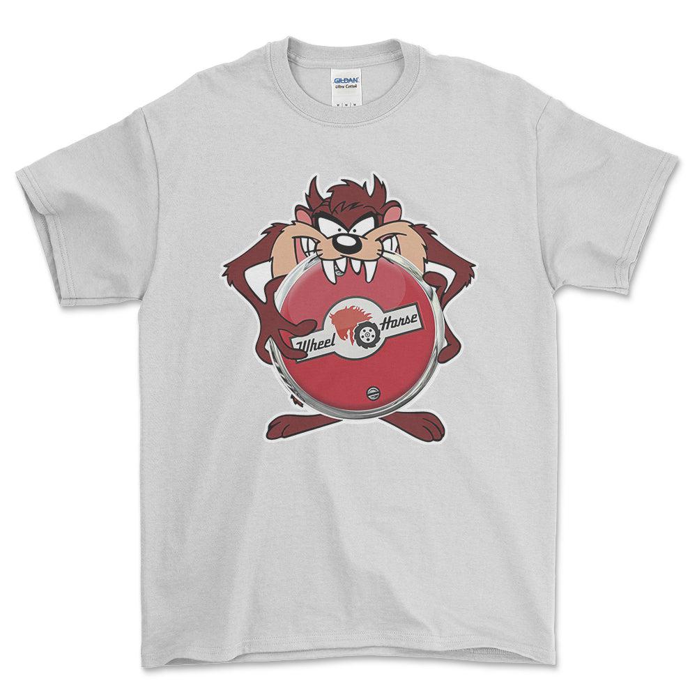 Wheel Horse TAZ Unisex T-Shirt , Bomuld-Beklædning-Wheel Horse-Hvid-S-Forside-Garage Culture Shop- garage - man cave - merchandise