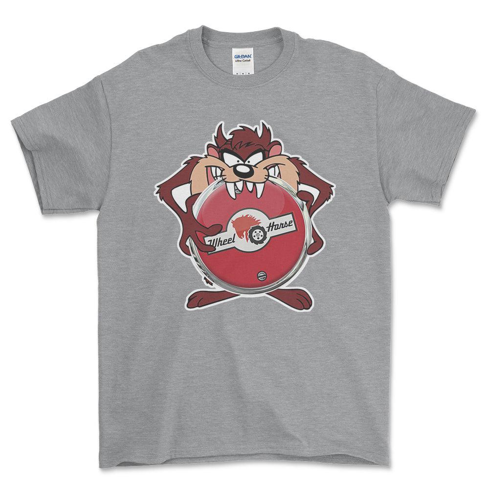 Wheel Horse TAZ Unisex T-Shirt , Bomuld-Beklædning-Wheel Horse-Grå Sport-S-Forside-Garage Culture Shop- garage - man cave - merchandise