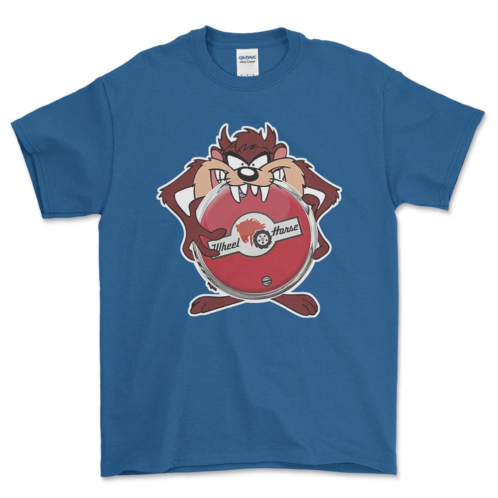 Wheel Horse TAZ Unisex T-Shirt , Bomuld-Beklædning-Wheel Horse-Blå Royal-S-Forside-Garage Culture Shop- garage - man cave - merchandise