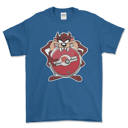 Wheel Horse TAZ Unisex T-Shirt , Bomuld-Beklædning-Wheel Horse-Blå Royal-S-Forside-Garage Culture Shop- garage - man cave - merchandise