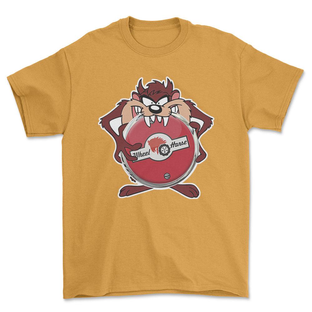 Wheel Horse TAZ Unisex T-Shirt , Bomuld-Beklædning-Wheel Horse-Guld-S-Forside-Garage Culture Shop- garage - man cave - merchandise