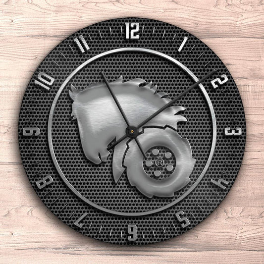 Wheel Horse Vægur Rundt-Clock-Wheel Horse-Garage Culture Shop- garage - man cave - merchandise