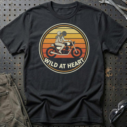 Wild At Heart – Unisex T-Shirt , Bomuld-Beklædning-Garage Culture-Sort-S-Garage Culture Shop- garage - man cave - merchandise