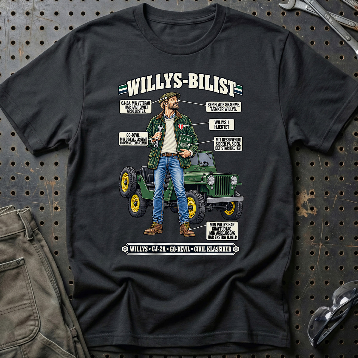 
Willys-Bilist T-Shirt – Sort