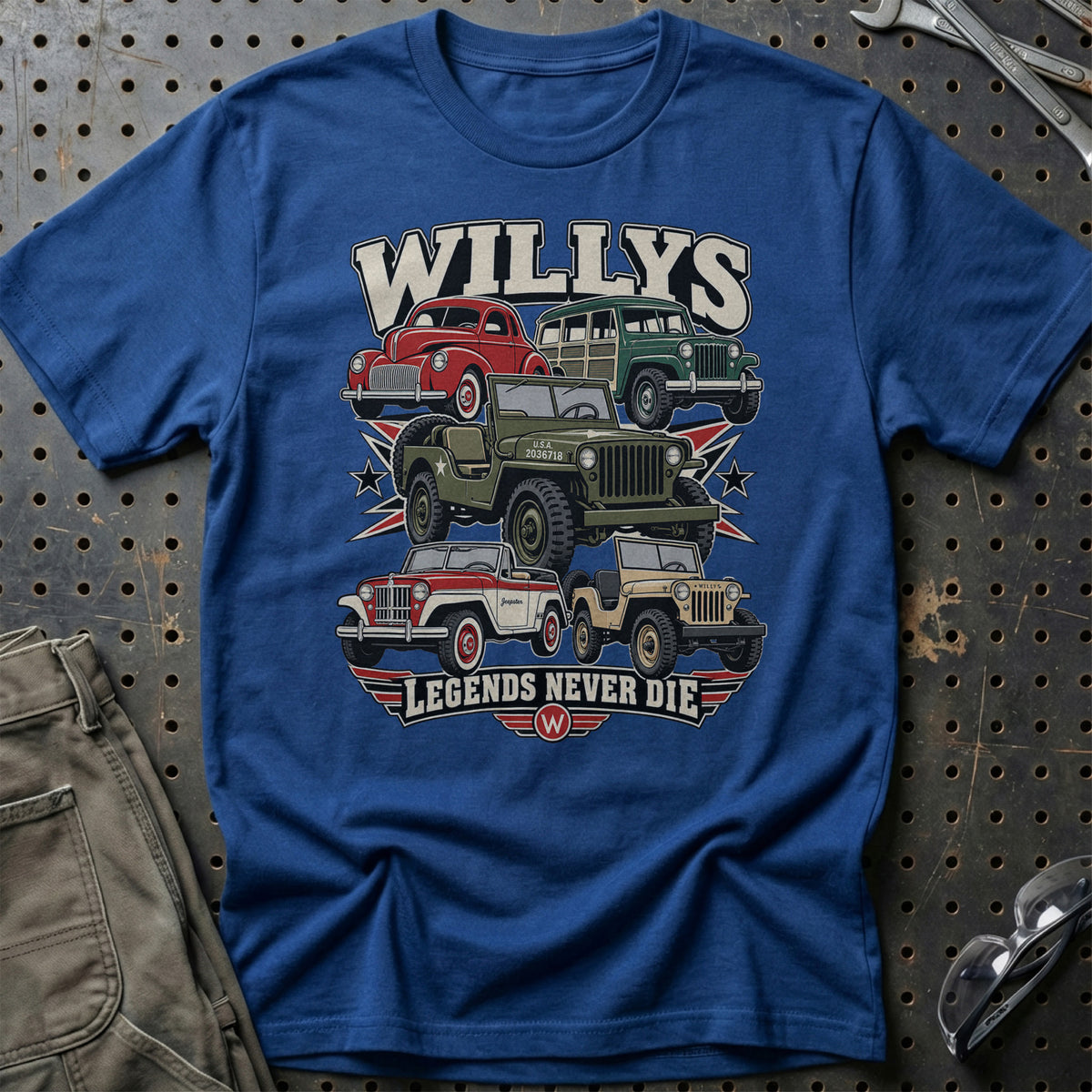 
Produktbillede af Willys Legends Never Die T-Shirt