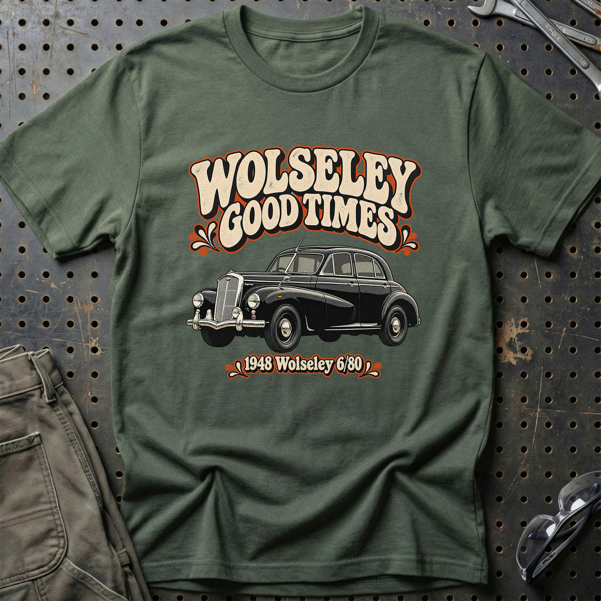
Wolseley 6-80 1948 – Wolseley Good Times T-Shirt – Grøn Militær
