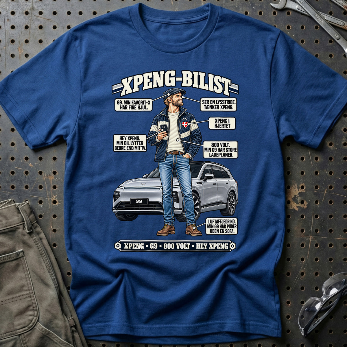 
XPeng-Bilist T-Shirt – Blå Royal