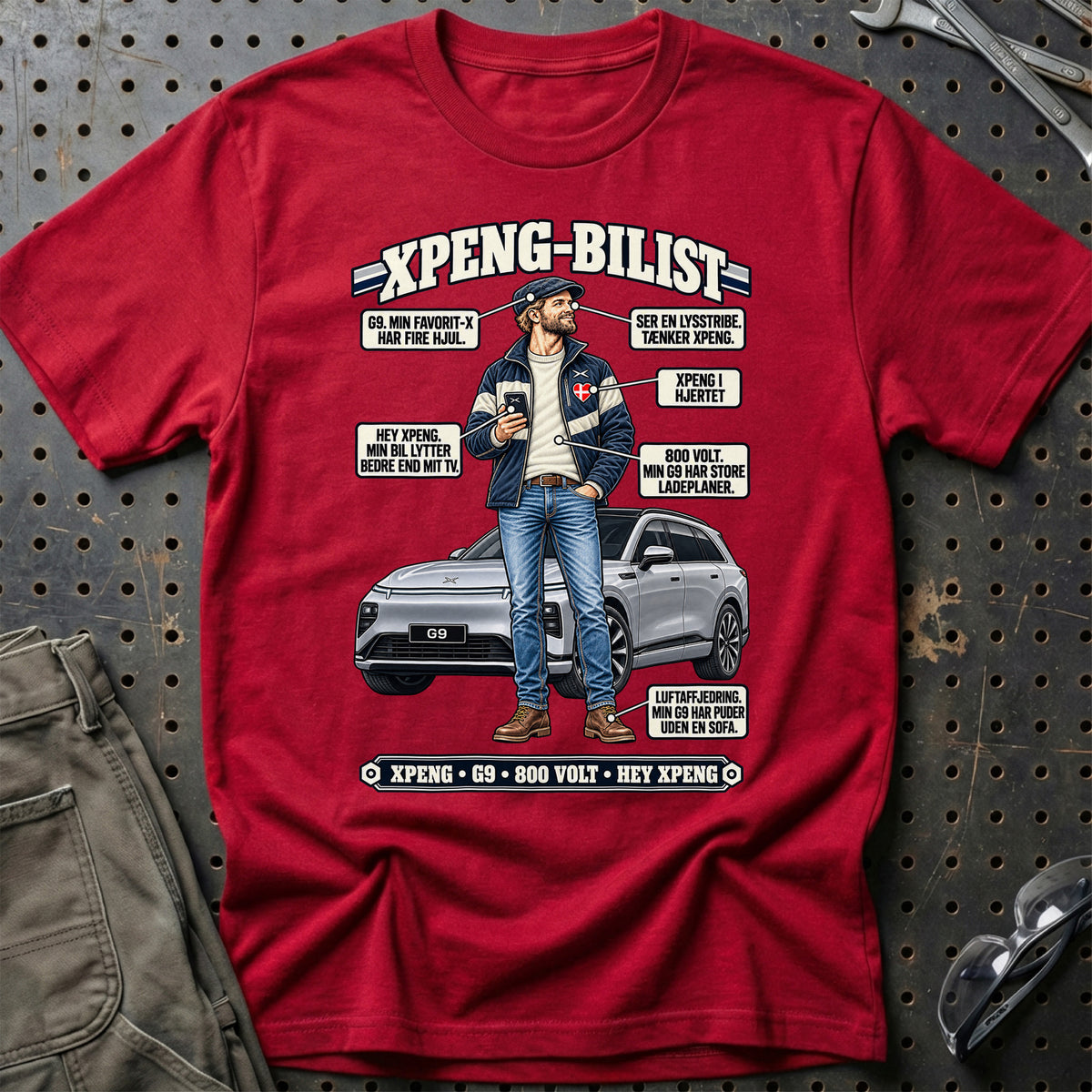 
XPeng-Bilist T-Shirt – Rød