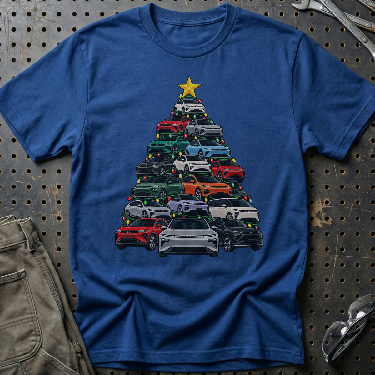 XPeng Juletræ T-Shirt-Beklædning-XPeng-Blå Royal-S-Garage Culture Shop- garage - man cave - merchandise