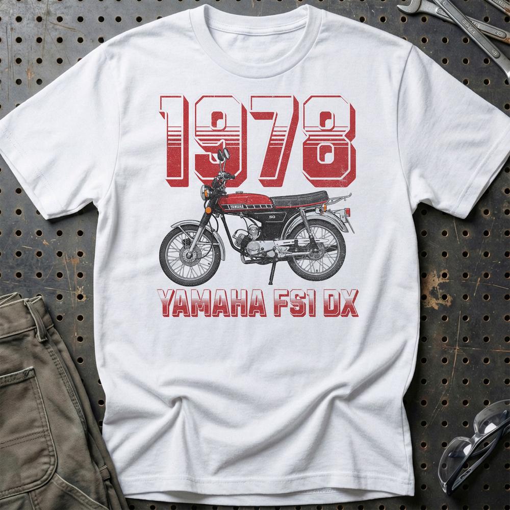 Yamaha FS1 DX 1978 - Unisex T-Shirt-Beklædning-Yamaha-Hvid-S-Garage Culture Shop- garage - man cave - merchandise