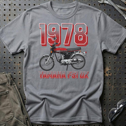 Yamaha FS1 DX 1978 - Unisex T-Shirt-Beklædning-Yamaha-Grå Sport-S-Garage Culture Shop- garage - man cave - merchandise