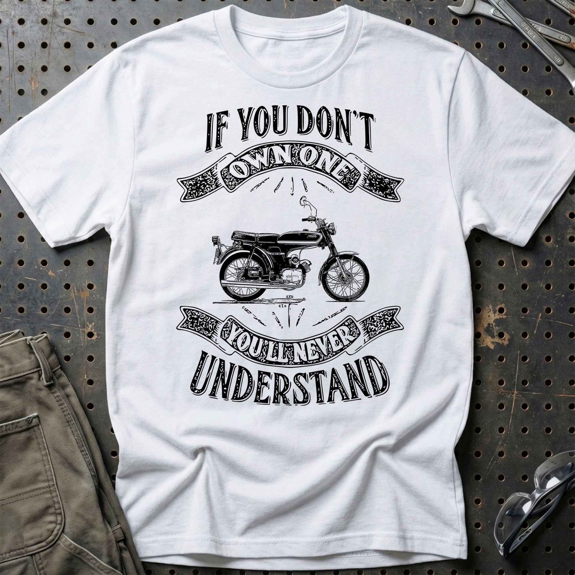 Yamaha Fs1 If You Dont Own One Yamaha Fs1 Youll Never Understand Unisex T-Shirt , Bomuld-Beklædning-Yamaha-Hvid-S-Garage Culture Shop- garage - man cave - merchandise