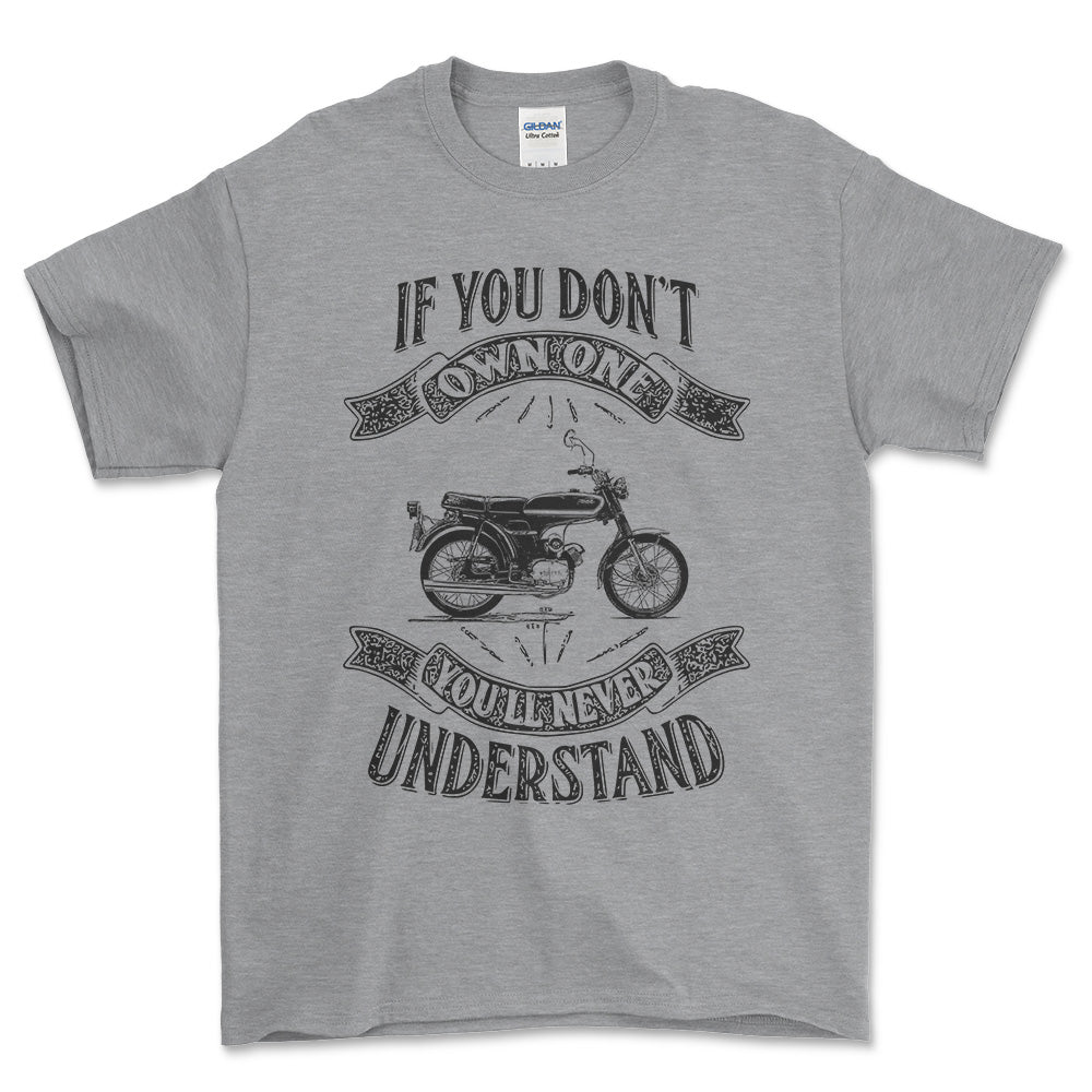 Yamaha Fs1 If You Dont Own One Yamaha Fs1 Youll Never Understand Unisex T-Shirt , Bomuld-Beklædning-Yamaha-Grå Sport-S-Forside-Garage Culture Shop- garage - man cave - merchandise