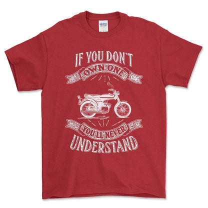 Yamaha Fs1 If You Dont Own One Yamaha Fs1 Youll Never Understand Unisex T-Shirt , Bomuld-Beklædning-Yamaha-Rød-S-Forside-Garage Culture Shop- garage - man cave - merchandise