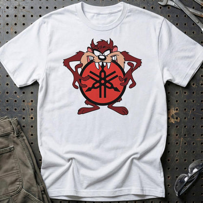 Yamaha TAZ Unisex T-Shirt , Bomuld-Beklædning-Yamaha-Hvid-S-Garage Culture Shop- garage - man cave - merchandise