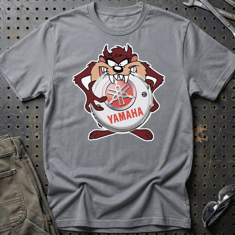 Yamaha TAZ Unisex T-Shirt , Bomuld-Beklædning-Yamaha-Grå Sport-S-Garage Culture Shop- garage - man cave - merchandise