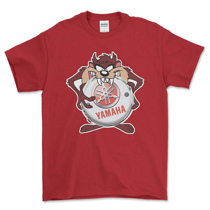 Yamaha TAZ Unisex T-Shirt , Bomuld-Beklædning-Yamaha-Rød-S-Forside-Garage Culture Shop- garage - man cave - merchandise