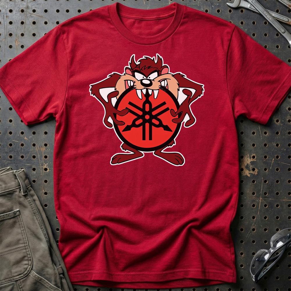 Yamaha TAZ Unisex T-Shirt , Bomuld-Beklædning-Yamaha-Rød-S-Garage Culture Shop- garage - man cave - merchandise