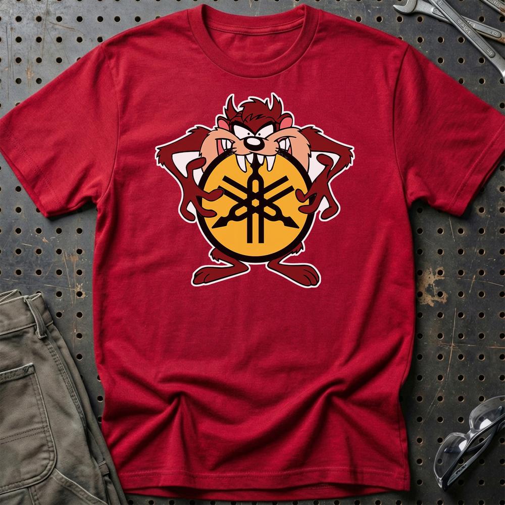 Yamaha TAZ Unisex T-Shirt , Bomuld-Beklædning-Yamaha-Rød-S-Garage Culture Shop- garage - man cave - merchandise