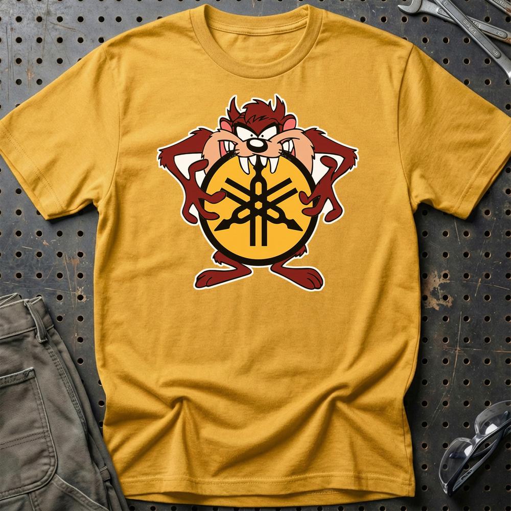 Yamaha TAZ Unisex T-Shirt , Bomuld-Beklædning-Yamaha-Guld-S-Garage Culture Shop- garage - man cave - merchandise