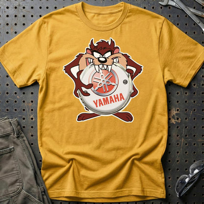 Yamaha TAZ Unisex T-Shirt , Bomuld-Beklædning-Yamaha-Guld-S-Garage Culture Shop- garage - man cave - merchandise