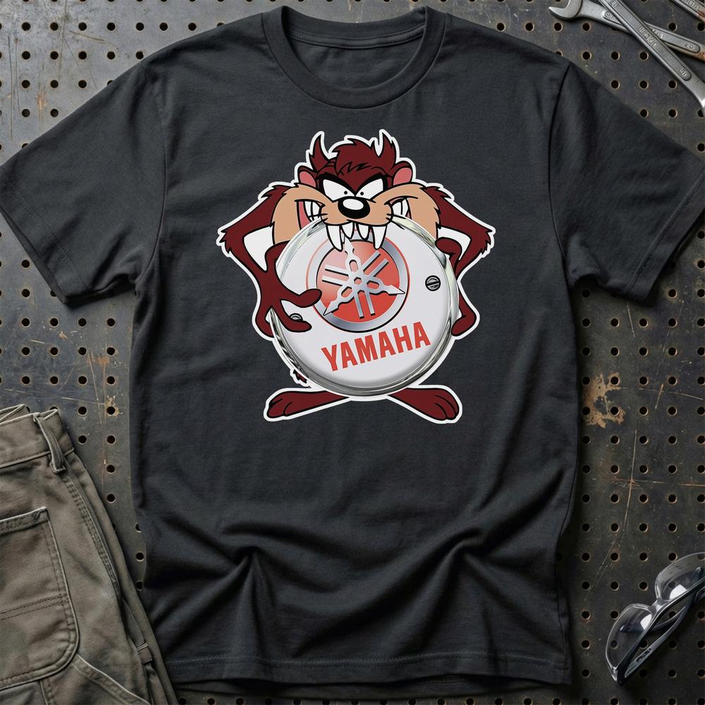 Yamaha TAZ Unisex T-Shirt , Bomuld-Beklædning-Yamaha-Sort-S-Garage Culture Shop- garage - man cave - merchandise