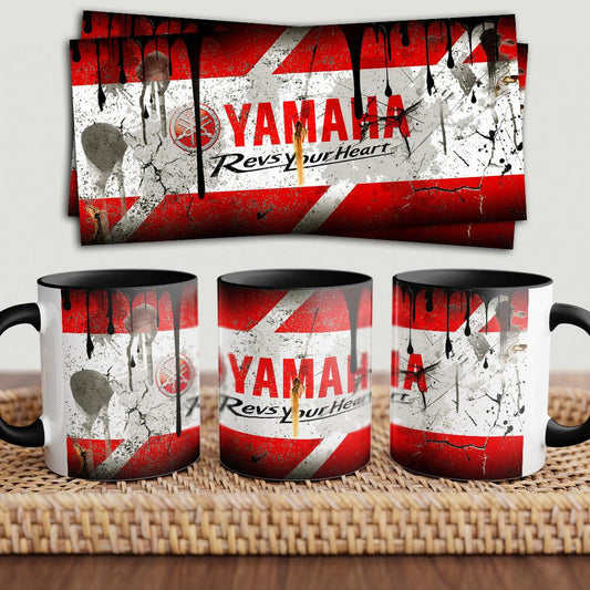Yamaha "To Toner" Vintage Keramisk Krus-Krus-Yamaha-Garage Culture Shop- garage - man cave - merchandise