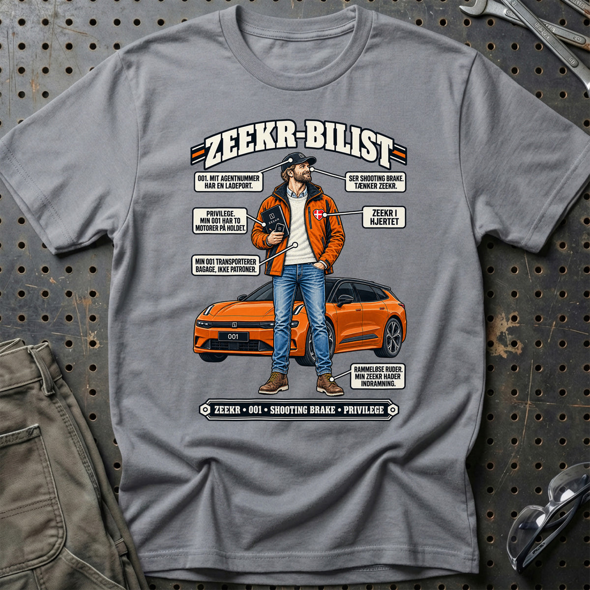 
Zeekr-Bilist T-Shirt – Grå Sport