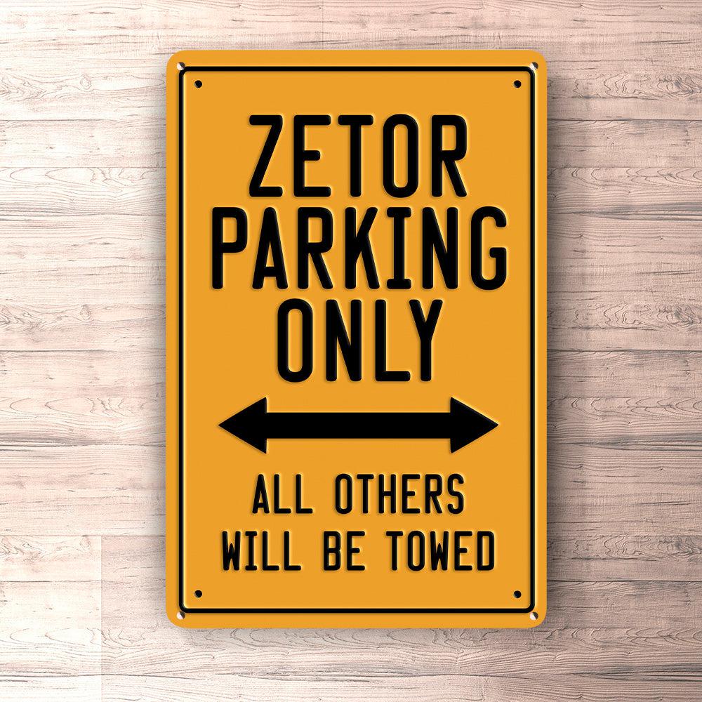 Zetor Parking Only Skilte, Musemåtte, Dørmåtte-Parking skilte-Zetor-Garage Culture Shop- garage - man cave - merchandise
