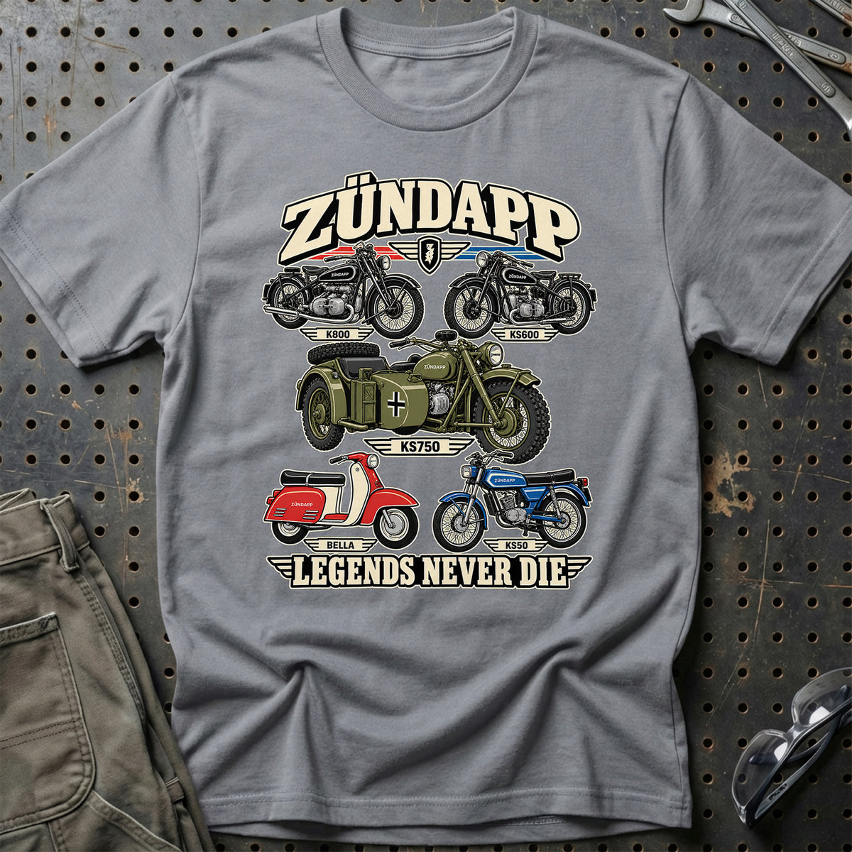 
Produktbillede af Zündapp Legends Never Die T-Shirt