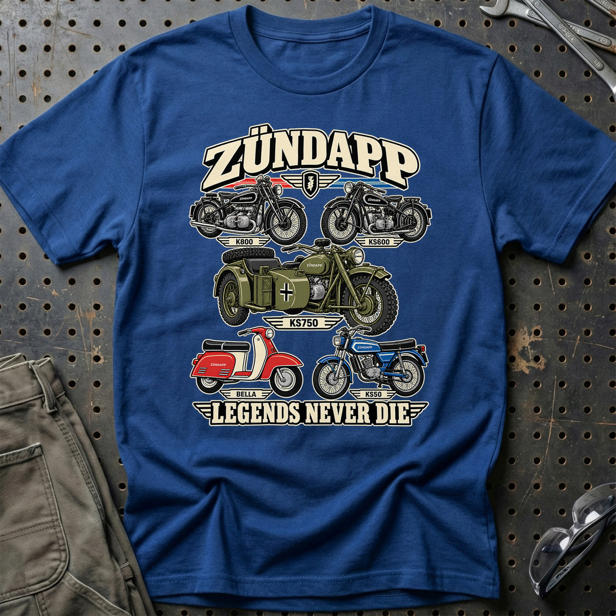 
Produktbillede af Zündapp Legends Never Die T-Shirt