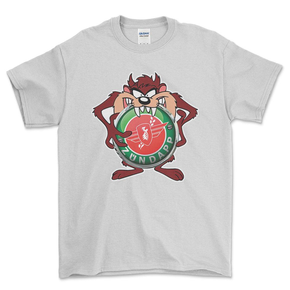 Zundapp TAZ Unisex T-Shirt , Bomuld-Beklædning-Zundapp-Hvid-S-Forside-Garage Culture Shop- garage - man cave - merchandise