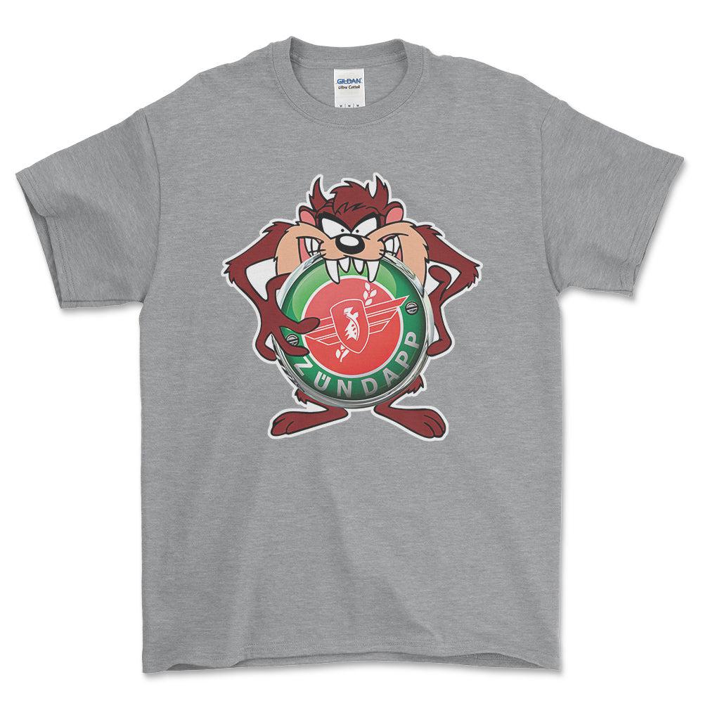 Zundapp TAZ Unisex T-Shirt , Bomuld-Beklædning-Zundapp-Grå Sport-S-Forside-Garage Culture Shop- garage - man cave - merchandise