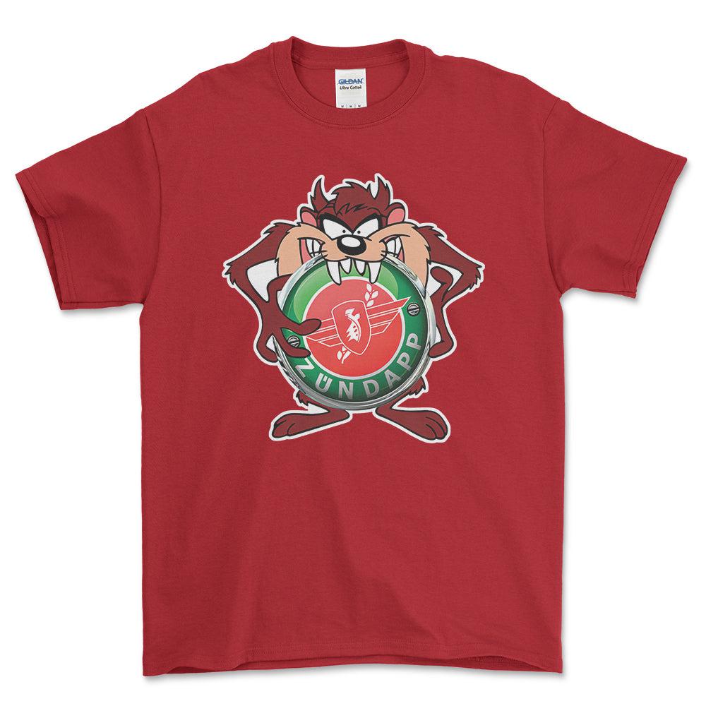 Zundapp TAZ Unisex T-Shirt , Bomuld-Beklædning-Zundapp-Rød-S-Forside-Garage Culture Shop- garage - man cave - merchandise