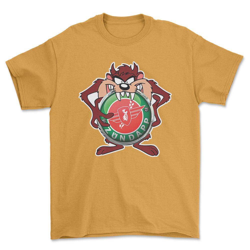 Zundapp TAZ Unisex T-Shirt , Bomuld-Beklædning-Zundapp-Guld-S-Forside-Garage Culture Shop- garage - man cave - merchandise