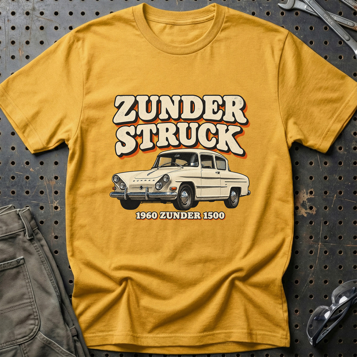 
Zunder 1500 1960 – Zunder Struck T-Shirt – Guld