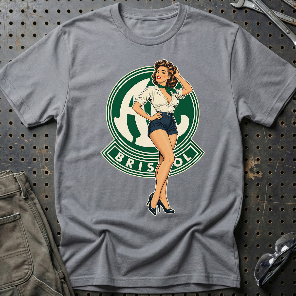 AC Retro Pinup T-Shirt – Grå Sport