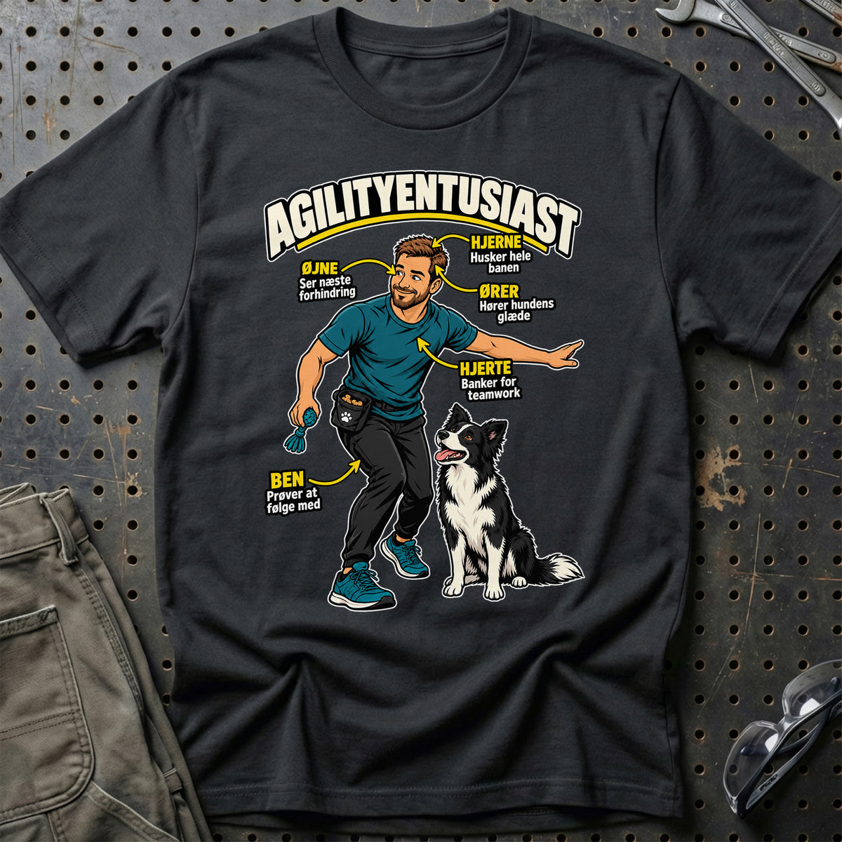 
Agilityentusiast – Anatomi – Mand – Unisex T-Shirt – Sort