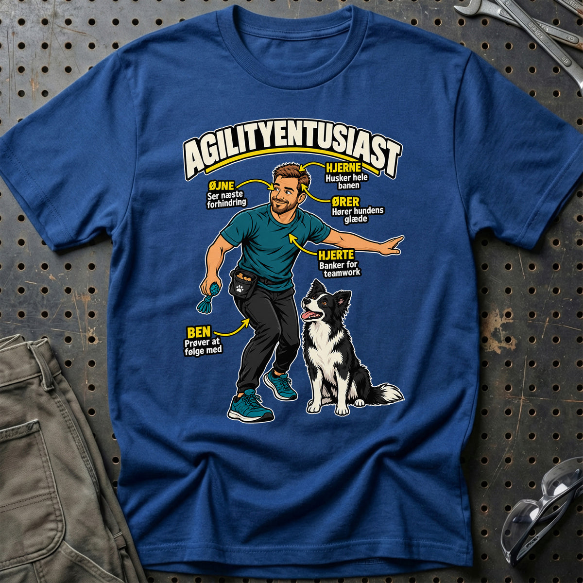 
Agilityentusiast – Anatomi – Mand – Unisex T-Shirt – Blå Royal