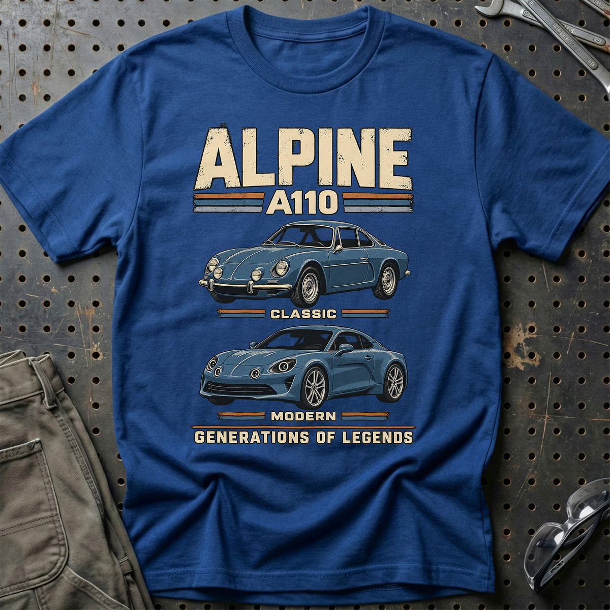 
Alpine A110 – Generations of Legends T-Shirt – Blå Royal