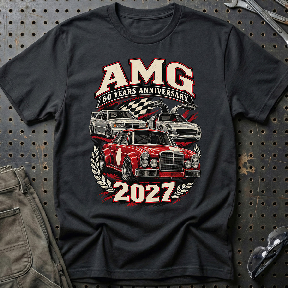 
AMG – 60 Years Anniversary 2027 T-Shirt – Sort